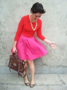 A polêmica combinação do vermelho com rosa