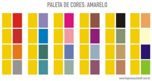 Combinações de cores: amarelo