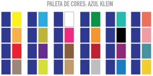 Paleta de cores: azul