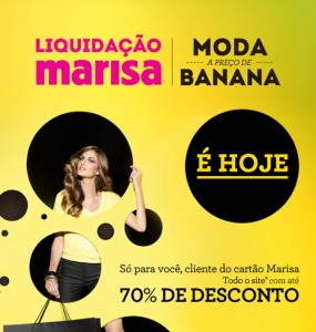 Liquidações quase acabando