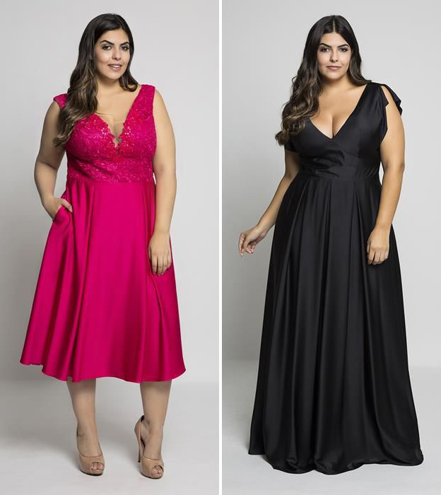 vestido de festa plus size loja fisica