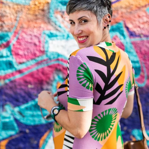Estilo na gravidez: vestido estampadão